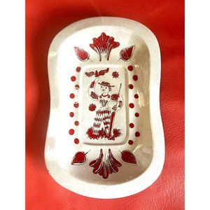 Holland Dutch Print Galagray Ware Serving Dish Tray CALIFORNIA CLEMINSONS 12" L